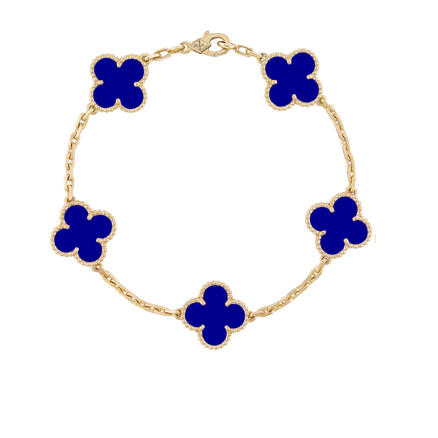 Clover Four Leaf Bracelet 925 Silver 18k Gold Plated - Multiple Colours Available
