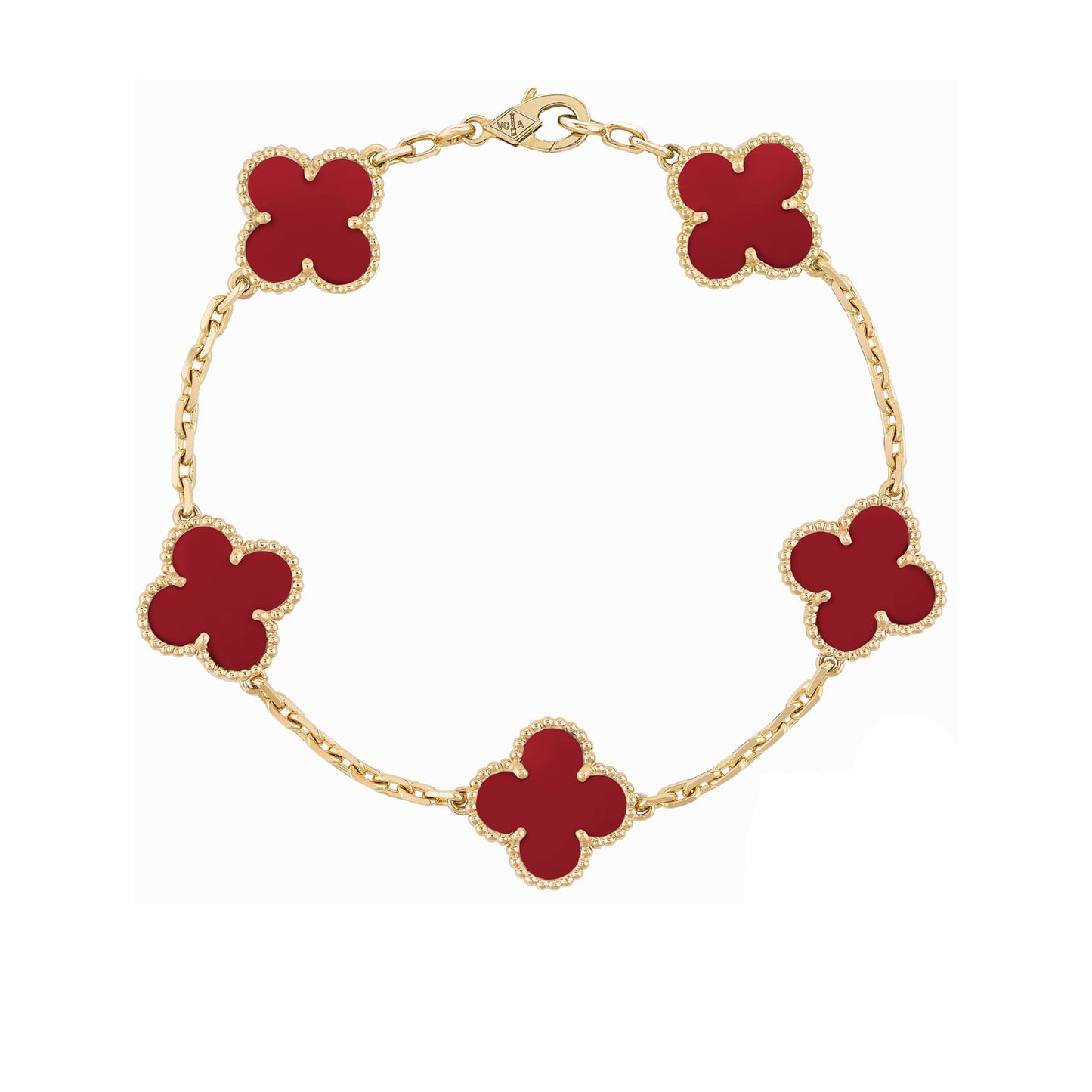 Clover Four Leaf Bracelet 925 Silver 18k Gold Plated - Multiple Colours Available