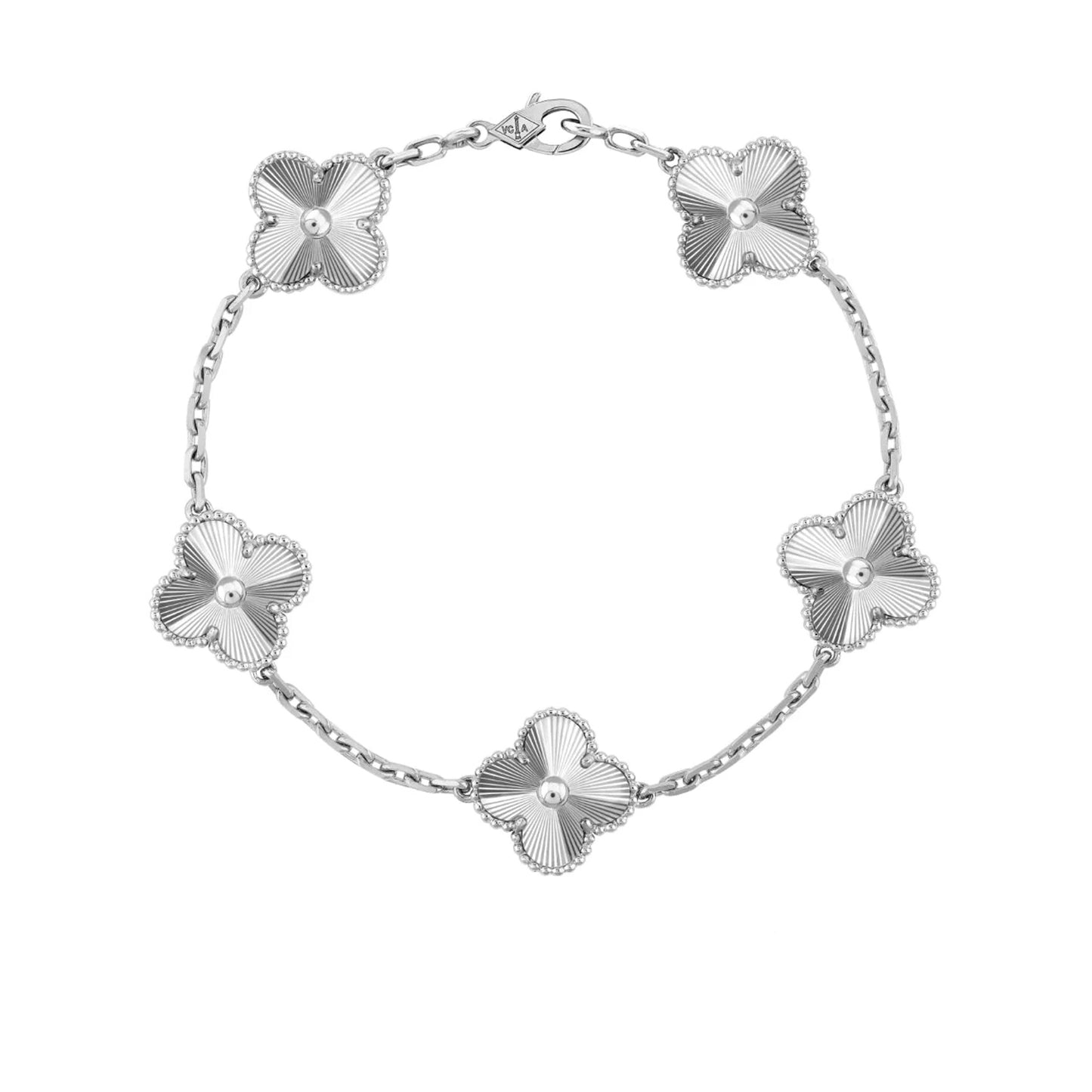 Clover Four Leaf Bracelet 925 Silver 18k Gold Plated - Multiple Colours Available