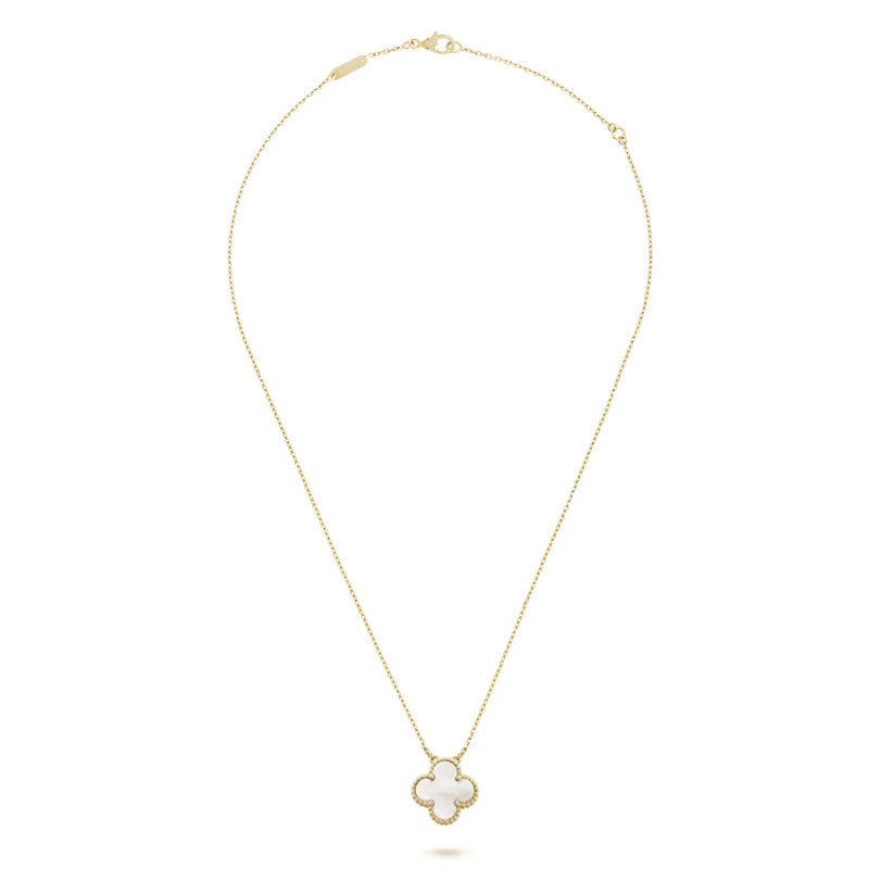 Clover Four Leaf Necklace 925 Silver 18k Gold Plated - Multiple Colours Available